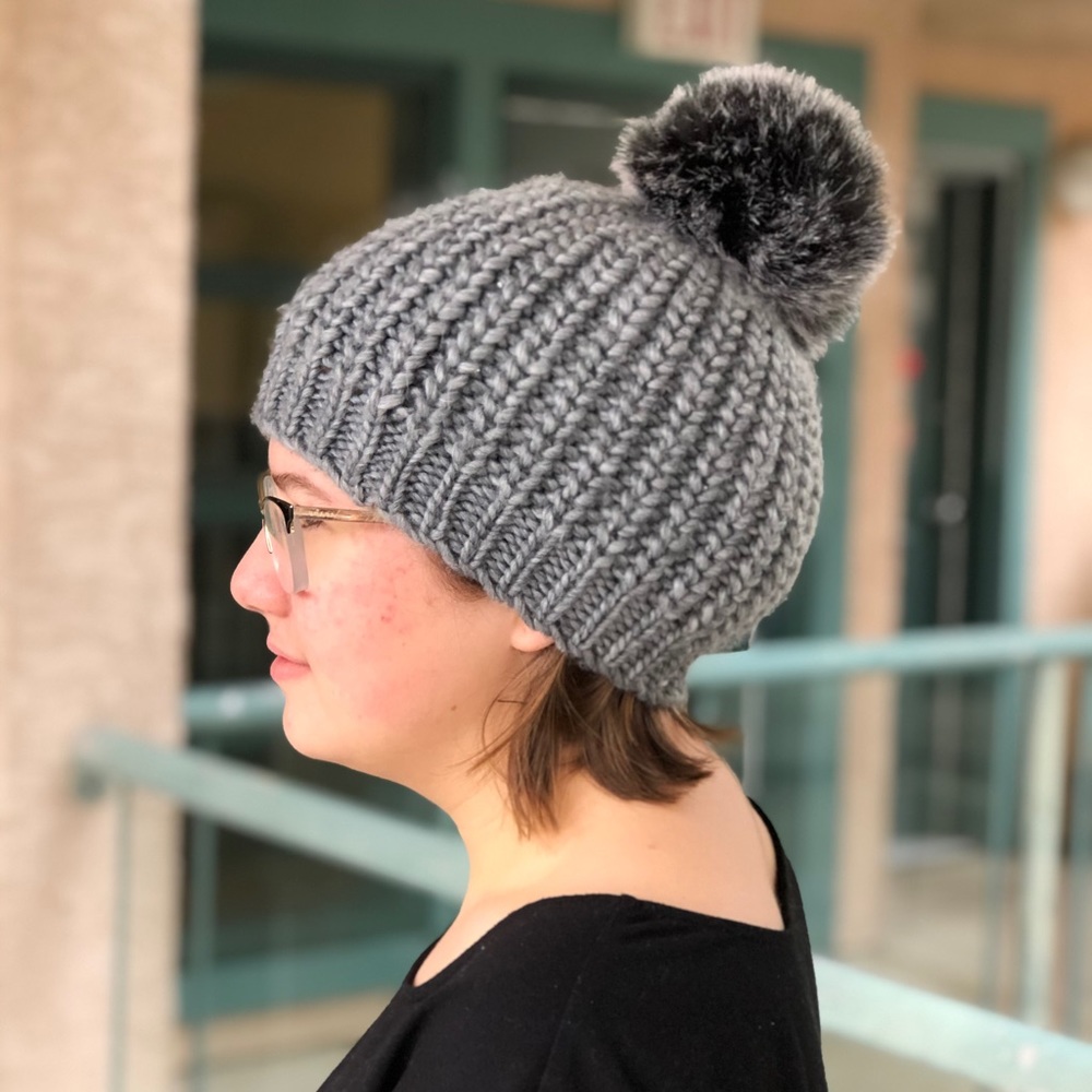 Grey Beanie by Rella